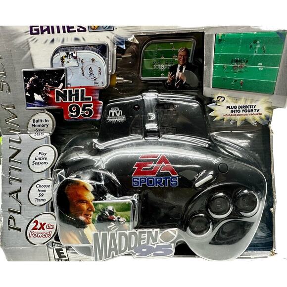 Jakks Pacific EA Sports 2004 Plug n‎ Play Madden 95 & NHL 95 Video Game - Picture 8 of 8